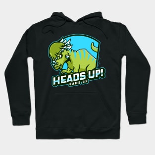 Heads Up Game On Dinosaur Hoodie